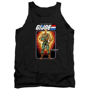 AN OFFCIALLY LICENSED G.I. JOE DUKE CARD ADULT UNISEX TANK TOP BLACK