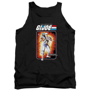 AN OFFCIALLY LICENSED G.I. JOE STORM SHADOW CARD ADULT UNISEX TANK TOP BLACK