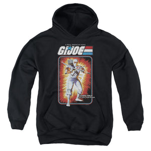 AN OFFCIALLY LICENSED G.I. JOE STORM SHADOW CARD YOUTH HOODIE BLACK