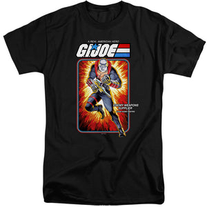 AN OFFCIALLY LICENSED G.I. JOE DESTRO CARD MEN'S TALL FIT T-SHIRT BLACK