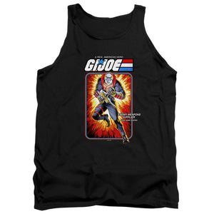 AN OFFCIALLY LICENSED G.I. JOE DESTRO CARD ADULT UNISEX TANK TOP BLACK