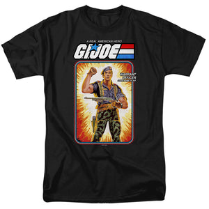 AN OFFCIALLY LICENSED G.I. JOE FLINT CARD MEN'S REGULAR FIT T-SHIRT BLACK