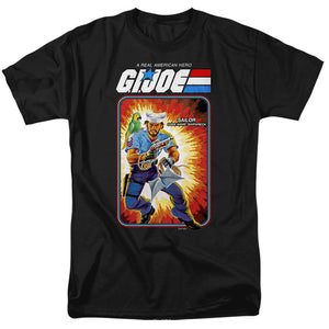 AN OFFCIALLY LICENSED G.I. JOE SHIPWRECK CARD MEN'S REGULAR FIT T-SHIRT BLACK