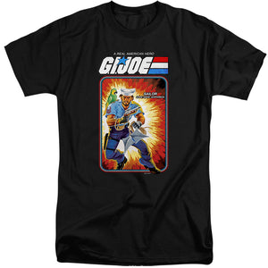 AN OFFCIALLY LICENSED G.I. JOE SHIPWRECK CARD MEN'S TALL FIT T-SHIRT BLACK