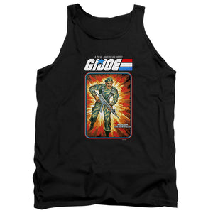 AN OFFCIALLY LICENSED G.I. JOE STALKER CARD ADULT UNISEX TANK TOP BLACK