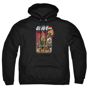 AN OFFCIALLY LICENSED G.I. JOE HERO GROUP ADULT UNISEX PULLOVER HOODIE BLACK