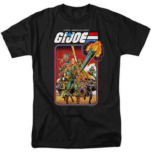AN OFFCIALLY LICENSED G.I. JOE HERO GROUP MEN'S REGULAR FIT T-SHIRT BLACK