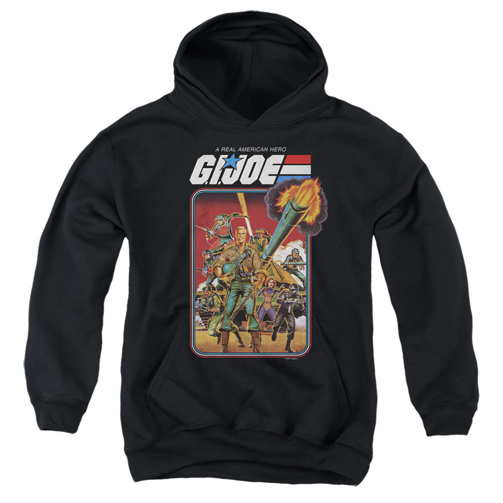 AN OFFCIALLY LICENSED G.I. JOE HERO GROUP YOUTH HOODIE BLACK