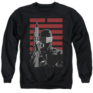 AN OFFCIALLY LICENSED G.I. JOE SNAKE EYES NINJA ADULT UNISEX CREWNECK SWEATSHIRT BLACK
