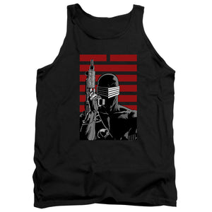 AN OFFCIALLY LICENSED G.I. JOE SNAKE EYES NINJA ADULT UNISEX TANK TOP BLACK