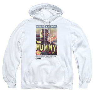 AN OFFCIALLY LICENSED HAMMER HOUSE OF HORROR THE MUMMY ADULT UNISEX PULLOVER HOODIE WHITE