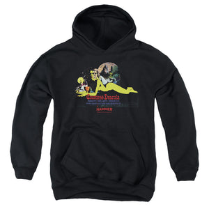 AN OFFCIALLY LICENSED HAMMER HOUSE OF HORROR COUNTESS DARK YOUTH HOODIE BLACK