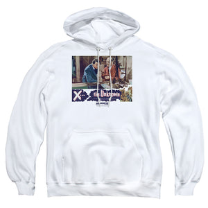 AN OFFCIALLY LICENSED HAMMER HOUSE OF HORROR THE UNKOWN ADULT UNISEX PULLOVER HOODIE WHITE