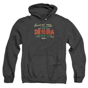 AN OFFCIALLY LICENSED HAMMER HOUSE OF HORROR ALL NEW ADULT UNISEX HEATHER PULLOVER HOODIE BLACK
