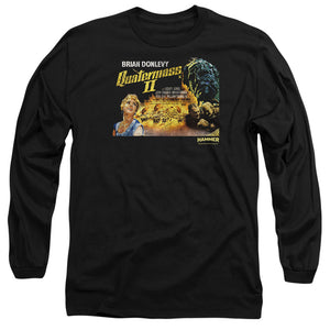 AN OFFCIALLY LICENSED HAMMER HOUSE OF HORROR QUARTERMASS MEN'S LONG SLEEVE T-SHIRT BLACK