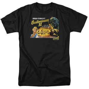 AN OFFCIALLY LICENSED HAMMER HOUSE OF HORROR QUARTERMASS MEN'S REGULAR FIT T-SHIRT BLACK