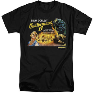 AN OFFCIALLY LICENSED HAMMER HOUSE OF HORROR QUARTERMASS MEN'S TALL FIT T-SHIRT BLACK