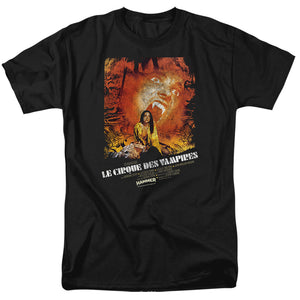 AN OFFCIALLY LICENSED HAMMER HOUSE OF HORROR LE CIRQUE MEN'S REGULAR FIT T-SHIRT BLACK