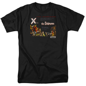 AN OFFCIALLY LICENSED HAMMER HOUSE OF HORROR THE UNKKNOWN MEN'S REGULAR FIT T-SHIRT BLACK