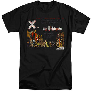 AN OFFCIALLY LICENSED HAMMER HOUSE OF HORROR THE UNKKNOWN MEN'S TALL FIT T-SHIRT BLACK