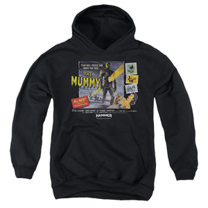 AN OFFCIALLY LICENSED HAMMER HOUSE OF HORROR FEAR WILL FREEZE YOU YOUTH HOODIE BLACK
