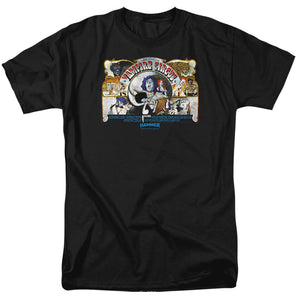 AN OFFCIALLY LICENSED HAMMER HOUSE OF HORROR CIRCUS MEN'S REGULAR FIT T-SHIRT BLACK