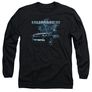 AN OFFCIALLY LICENSED HUMMER STORMY RIDE MEN'S LONG SLEEVE T-SHIRT BLACK