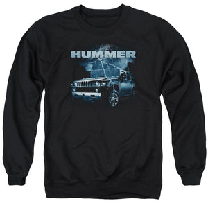 AN OFFCIALLY LICENSED HUMMER STORMY RIDE ADULT UNISEX CREWNECK SWEATSHIRT BLACK