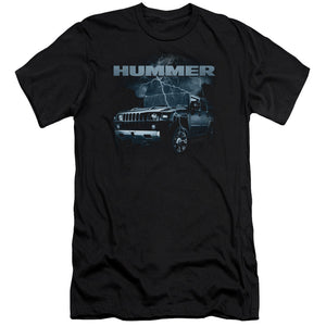 AN OFFCIALLY LICENSED HUMMER STORMY RIDE MEN'S PREMIUM SLIM FIT T-SHIRT BLACK