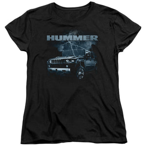 AN OFFCIALLY LICENSED HUMMER STORMY RIDE WOMEN'S REGULAR FIT T-SHIRT BLACK
