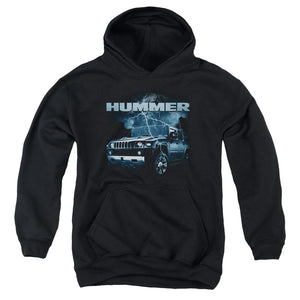 AN OFFCIALLY LICENSED HUMMER STORMY RIDE YOUTH HOODIE BLACK