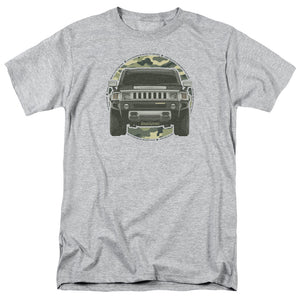 AN OFFCIALLY LICENSED HUMMER LEAD OR FOLLOW MEN'S REGULAR FIT T-SHIRT ATHLETIC HEATHER
