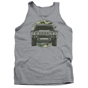 AN OFFCIALLY LICENSED HUMMER LEAD OR FOLLOW ADULT UNISEX TANK TOP ATHLETIC HEATHER