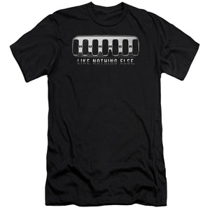 AN OFFCIALLY LICENSED HUMMER GRILL MEN'S PREMIUM SLIM FIT T-SHIRT BLACK