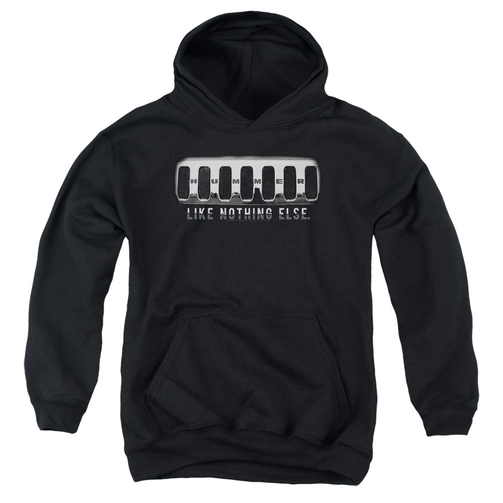AN OFFCIALLY LICENSED HUMMER GRILL YOUTH HOODIE BLACK