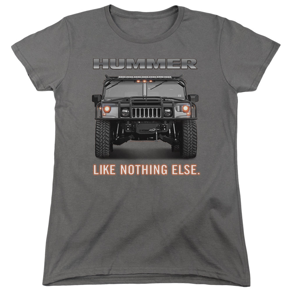 AN OFFCIALLY LICENSED HUMMER LIKE NOTHING ELSE WOMEN'S REGULAR FIT T-SHIRT CHARCOAL