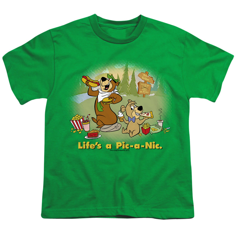 Yogi Bear Lifes A Pic-A-Nic Licensed Kid's T-Shirt (Ages 4-7) SM-XL
