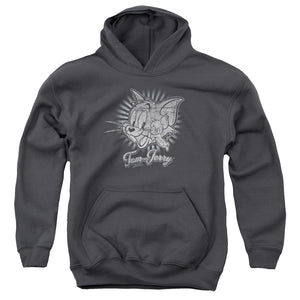AN OFFCIALLY LICENSED HAPPY CLASSIC PALS HAPPY CLASSIC PALS YOUTH HOODIE CHARCOAL