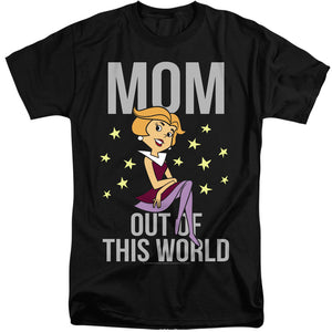 AN OFFCIALLY LICENSED JETSONS OUT OF THIS WORLD MOM MEN'S TALL FIT T-SHIRT BLACK