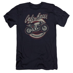 AN OFFCIALLY LICENSED HONDA CAFE RACER MEN'S PREMIUM SLIM FIT T-SHIRT NAVY