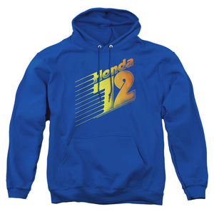 AN OFFCIALLY LICENSED HONDA GOOD OL 72 ADULT UNISEX PULLOVER HOODIE ROYAL