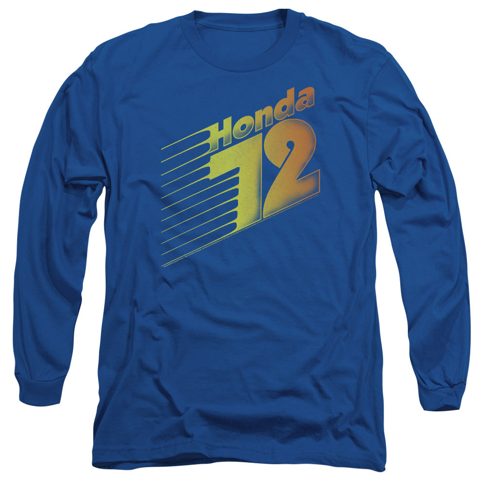 AN OFFCIALLY LICENSED HONDA GOOD OL 72 MEN'S LONG SLEEVE T-SHIRT ROYAL