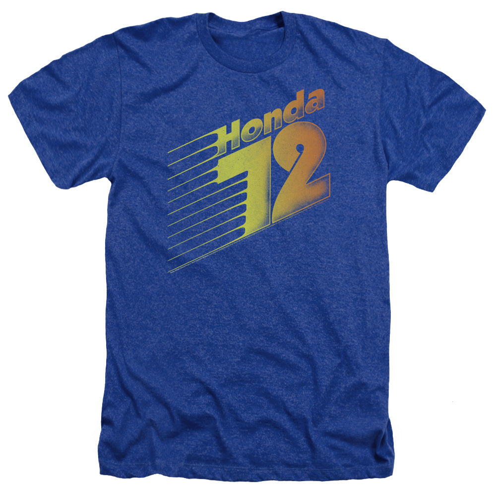 AN OFFCIALLY LICENSED HONDA GOOD OL 72 MEN'S HEATHER T-SHIRT ROYAL