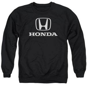 AN OFFCIALLY LICENSED HONDA STANDARD LOGO ADULT UNISEX CREWNECK SWEATSHIRT BLACK