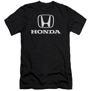 AN OFFCIALLY LICENSED HONDA STANDARD LOGO MEN'S PREMIUM SLIM FIT T-SHIRT BLACK