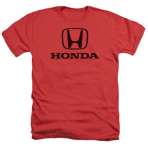 AN OFFCIALLY LICENSED HONDA STANDARD LOGO MEN'S HEATHER T-SHIRT RED