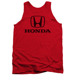AN OFFCIALLY LICENSED HONDA STANDARD LOGO ADULT UNISEX TANK TOP RED