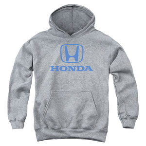 AN OFFCIALLY LICENSED HONDA STANDARD LOGO YOUTH HOODIE ATHLETIC HEATHER
