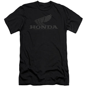 AN OFFCIALLY LICENSED HONDA VINTAGE WING MEN'S PREMIUM SLIM FIT T-SHIRT BLACK