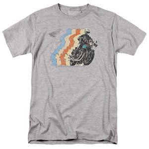 AN OFFCIALLY LICENSED HONDA RETRO HONDA MEN'S REGULAR FIT T-SHIRT ATHLETIC HEATHER
